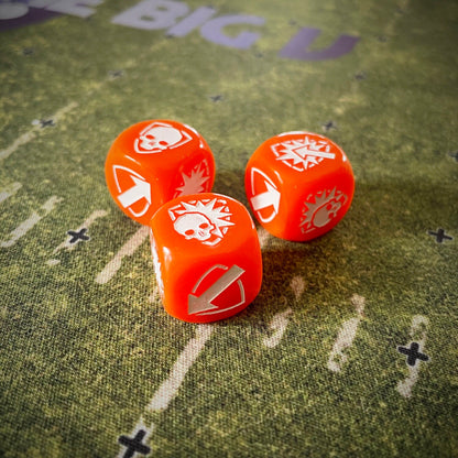 Big V 2023 Orange Block Dice