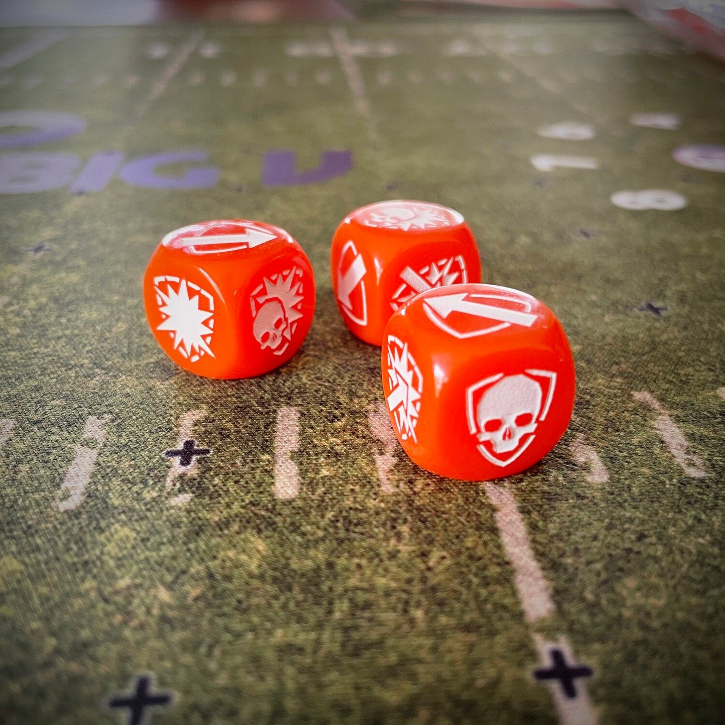 Big V 2023 Orange Block Dice