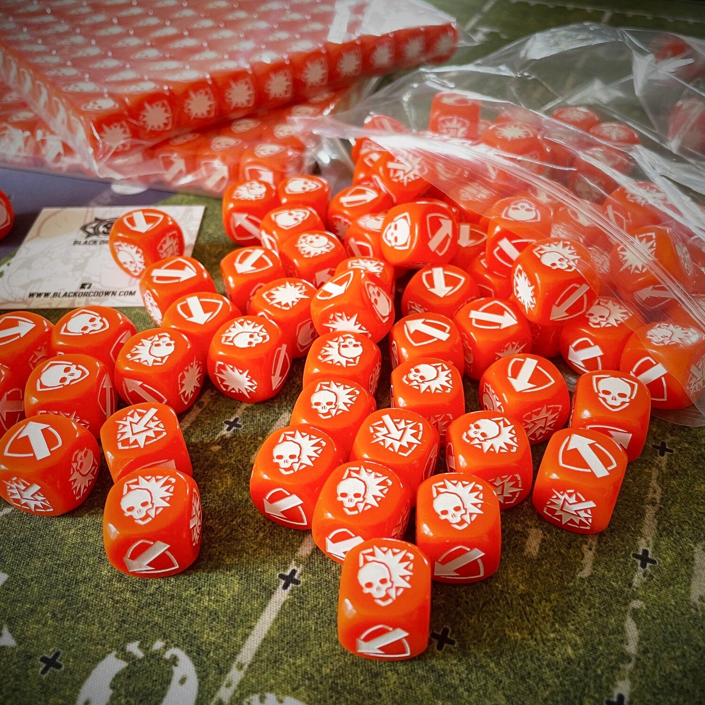 Big V 2023 Orange Block Dice
