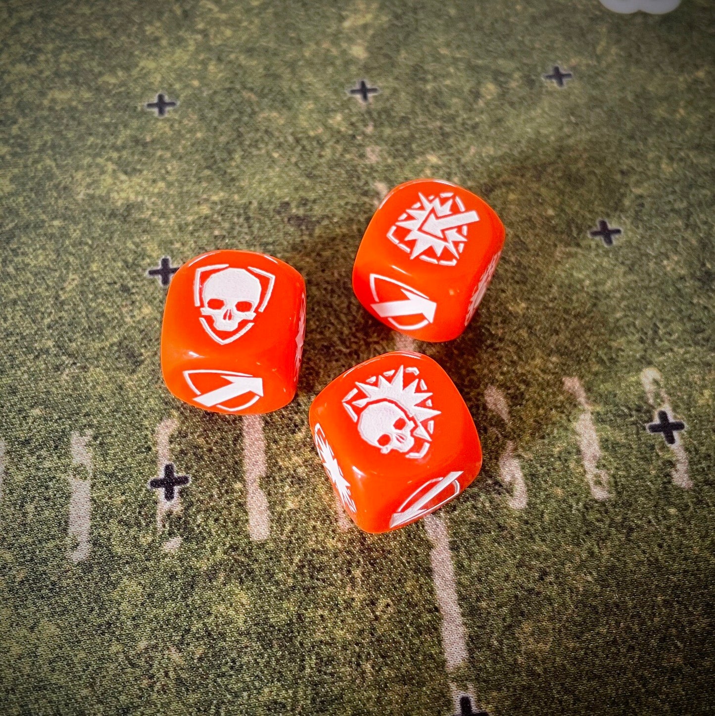 Big V 2023 Orange Block Dice