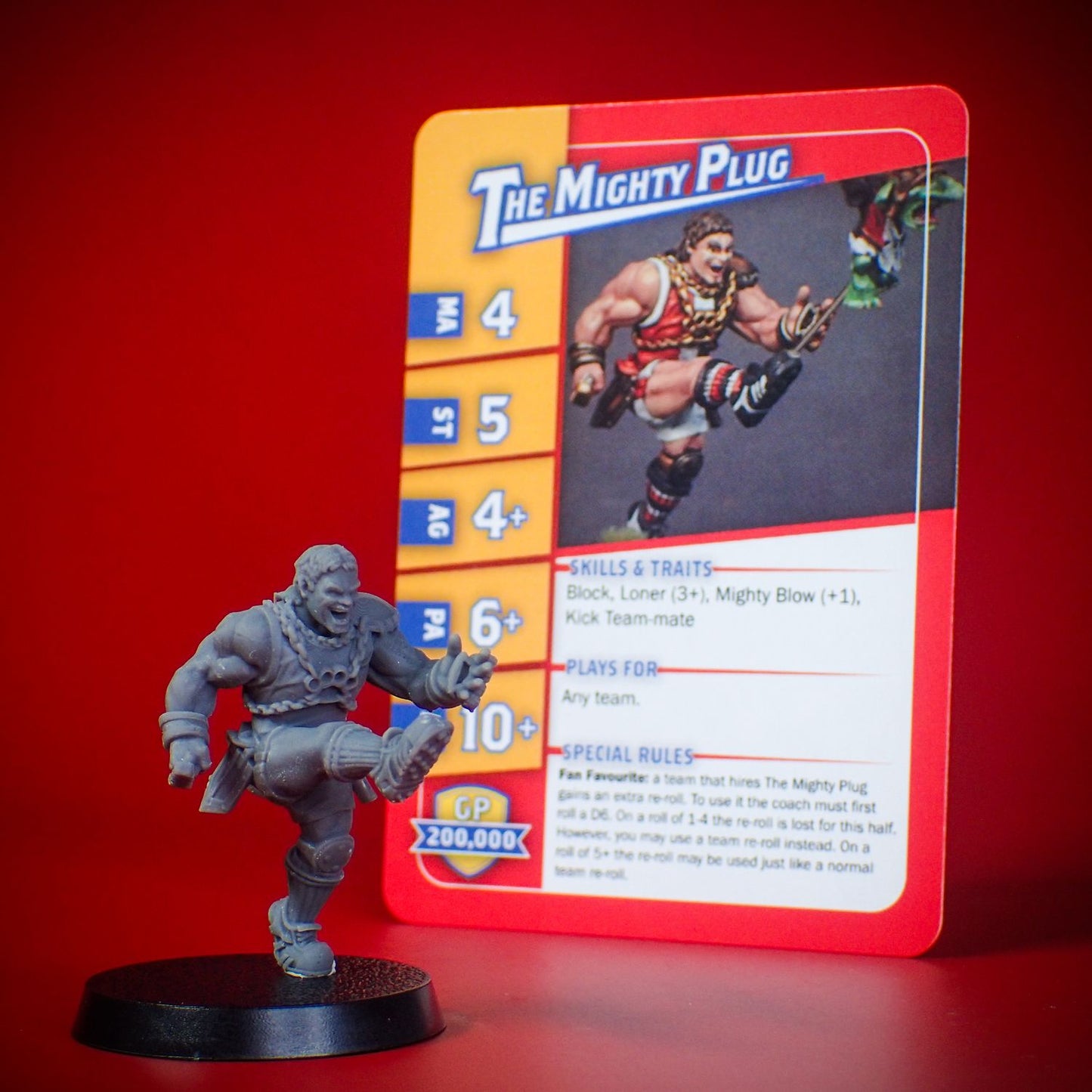 The Mighty Plug Star Player Miniature