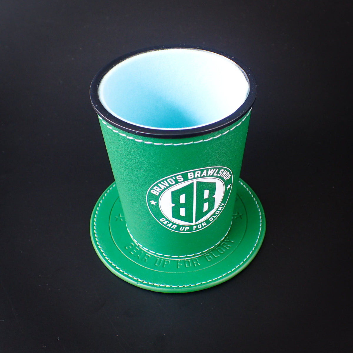 Bravo's Brawlshop Dice Cup and Slam Mat