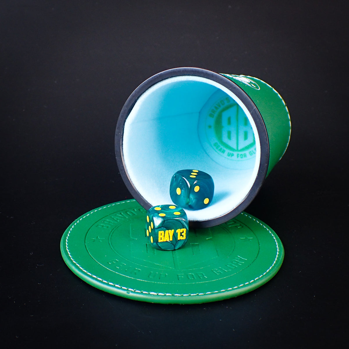 Bravo's Brawlshop Dice Cup and Slam Mat
